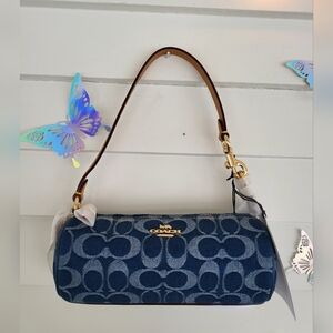 Brand NEW Coach Blue Signature Canvas Nolita